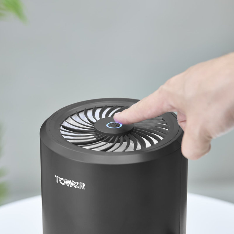 Tower’s 900ml Portable Dehumidifier offers quiet and efficient moisture control for small rooms