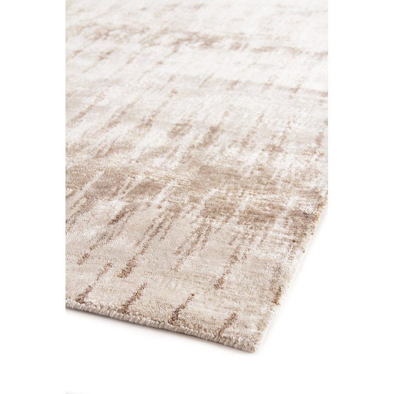 Bamboo Silk Abstract Area Rug, Rectangle 6' x 9'
