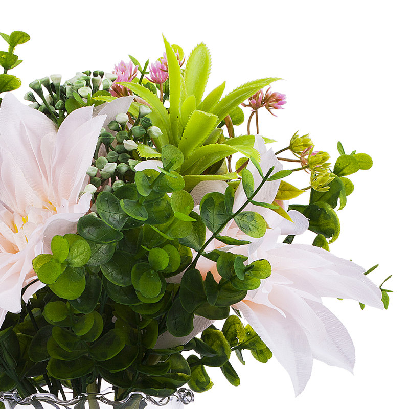 Arrangement floral dahlia en pot
