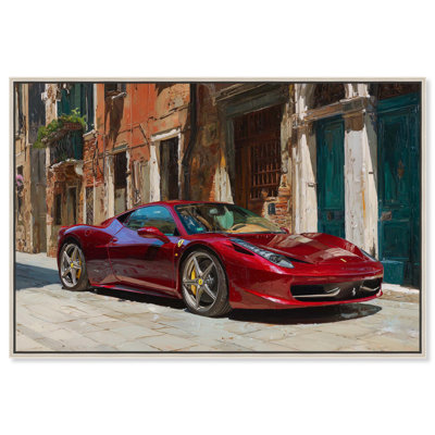 «Car in Italy», reproduction d'art sur toile par Art Remedy