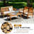 Hiroji 4 - Person Patio Conversation Set with Cushions