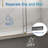56"-60" W x 66" H Single Sliding Frameless Tub Door with 5/16"(8mm) Tempered Clear Glass-119163635