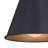 Berners 6.25 in. H 1-Light Textured Black Contemporary Outdoor Wall Sconce, Durable Steel Metal Cone Shade, LED Compatible, Dark Sky Compliant, Use for Exterior Porch Patio Front Door or Garage-1166326264-1197838460