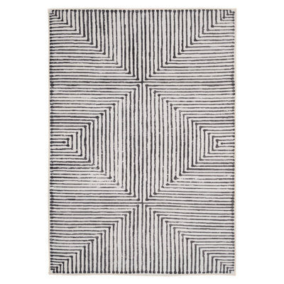 Tenicka Geometric Cotton Machine Tufted Area Rug