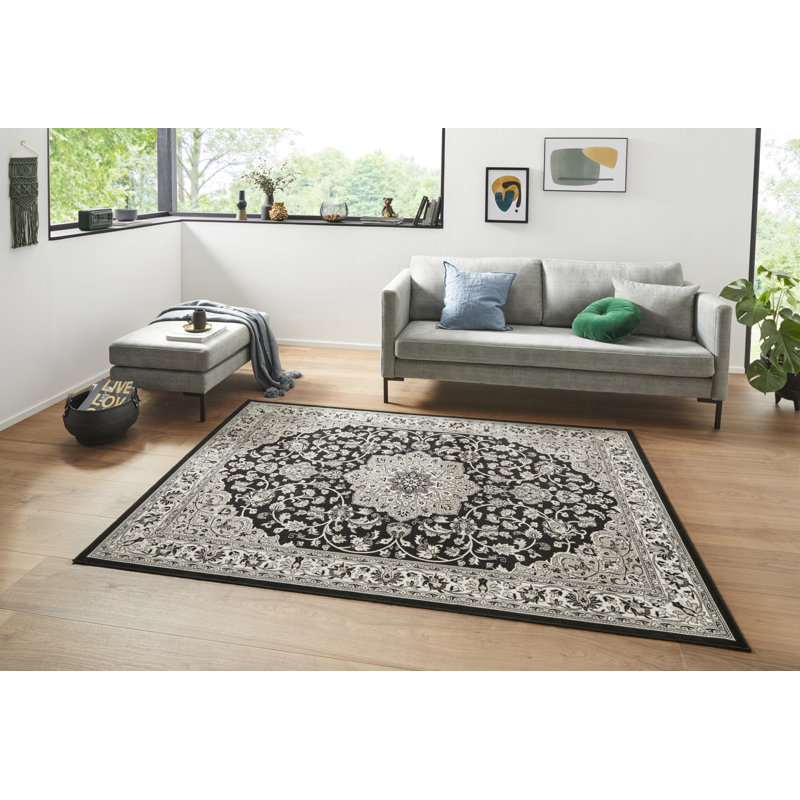Keshan Tufted Black/Grey Rug