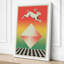 Leaping Rabbit Art Deco - Wrapped Canvas-1522515032-1522515053