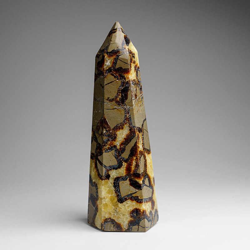 Genuine Polished Septarian Point From Madagascar (1.8 Lbs)