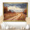Dreshertown Windy Prairie Leaves Path To The Barn I - feuilles, art mural