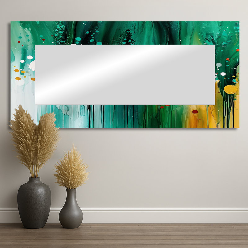 Miroir mural Mute Floral, 28 po x 60 po
