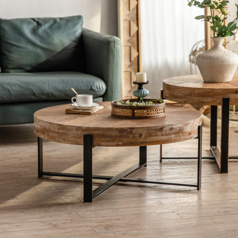 Table basse 31,29 "Modern Retro Splissage, Noir