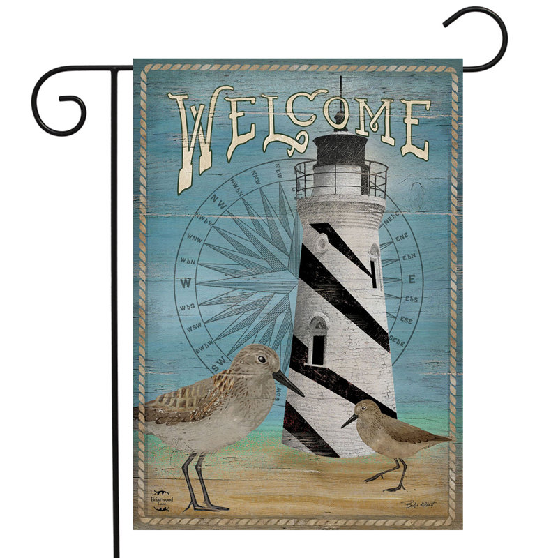 Welcome Lighthouse Garden Flag