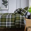 Cotton Chequered Duvet Cover Set with Pillowcases Included-105887720