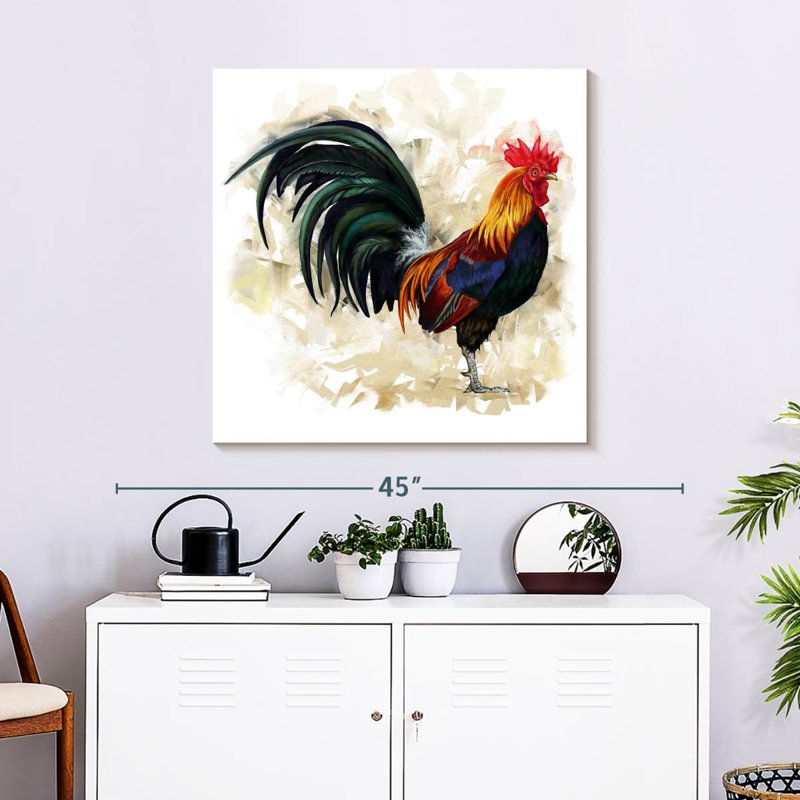 Brampt Proud Rooster, 30" H x 30" W
