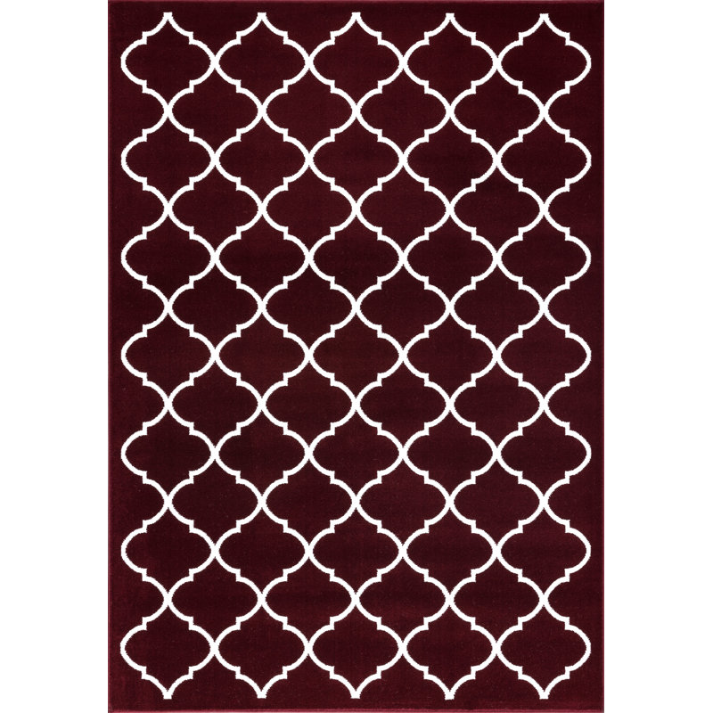 Geometric Indoor Rug, Rectangle 5' x 7'