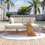 Chaise longue double en bois d'acacia avec coussins 51,6 po Sundrenched-479574226