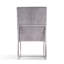 Chaise de salle à manger grise-850730213