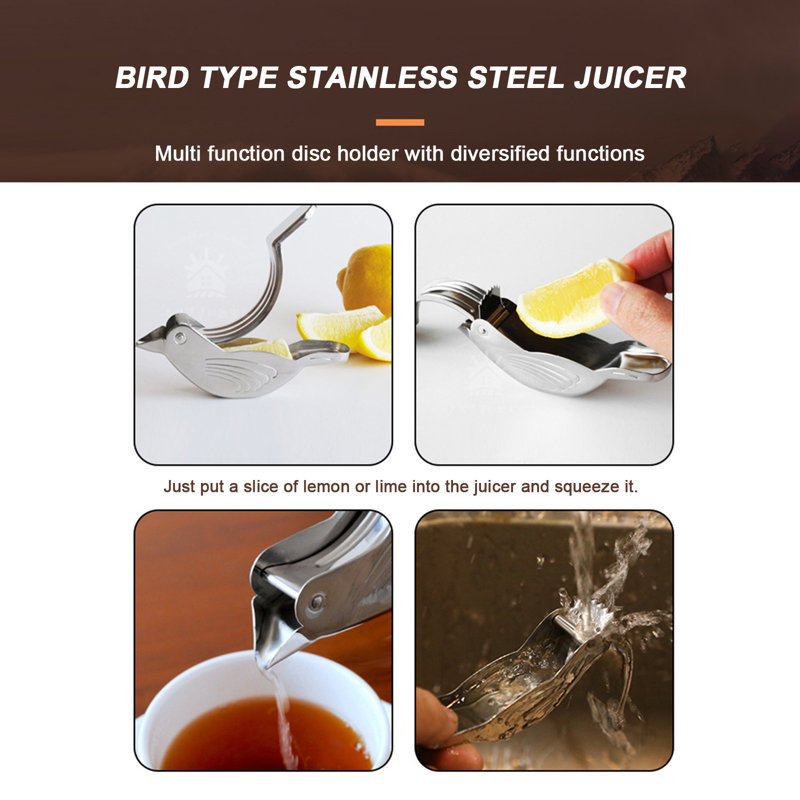 Shape Lemon Juicer Stainless Steel 304 Lemon Tea Maker Fruit Juicer Lemon Tea Leak