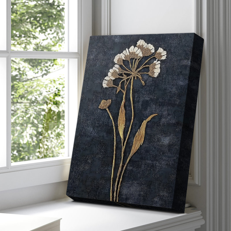 Floral CXXXVI Gallery Wrapped Canvas - Ready To Hang, 18" H x 12" W
