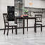 Ensemble de table de salle à manger multifonctionnel - Conception pliante compacte avec sièges confortables-619025995-607003019