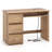 Computer Desk With Power Outlet Keyboard Tray & 3 Large Drawers Type-c & Usb Ports-1396863821
