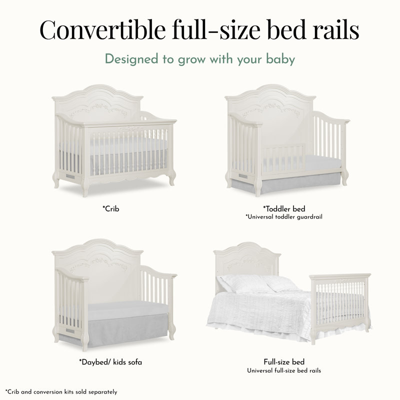 Full Bed Rails, Ivory Lace