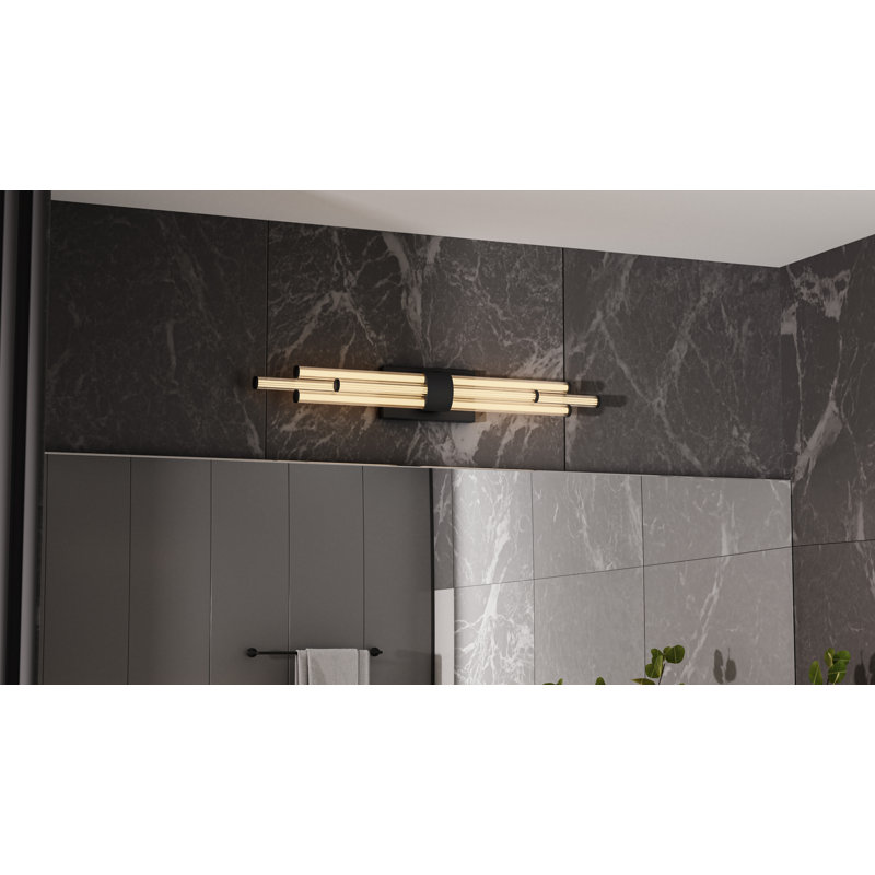 Talbott Integrated LED Bath Light With CCT Switch, Matte Black