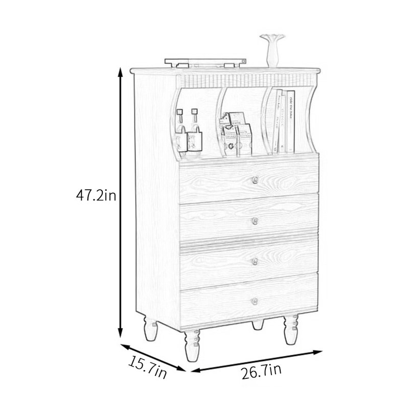 Armoire de salle à manger haut de gamme de style chinois rétro, Noir / brun