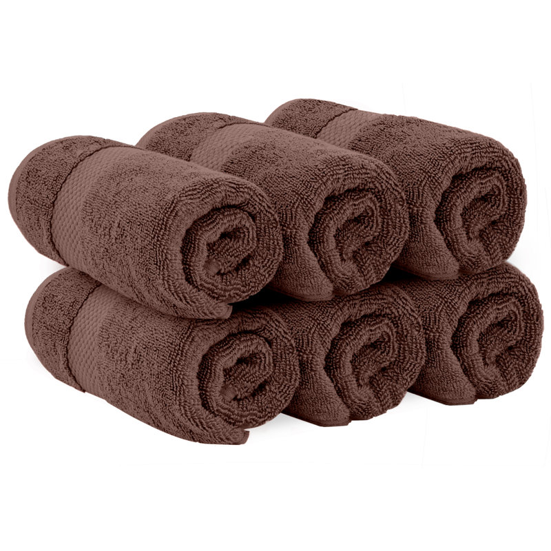 Débarbouillette 100% coton Alderic, Brun
