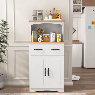 Armoire à micro-ondes avec tiroir de rangement
