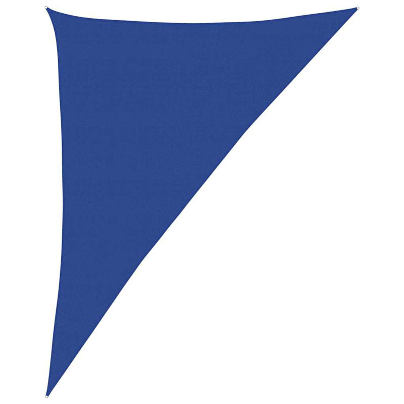 4m x 5m Triangle Shade Sail, Blue