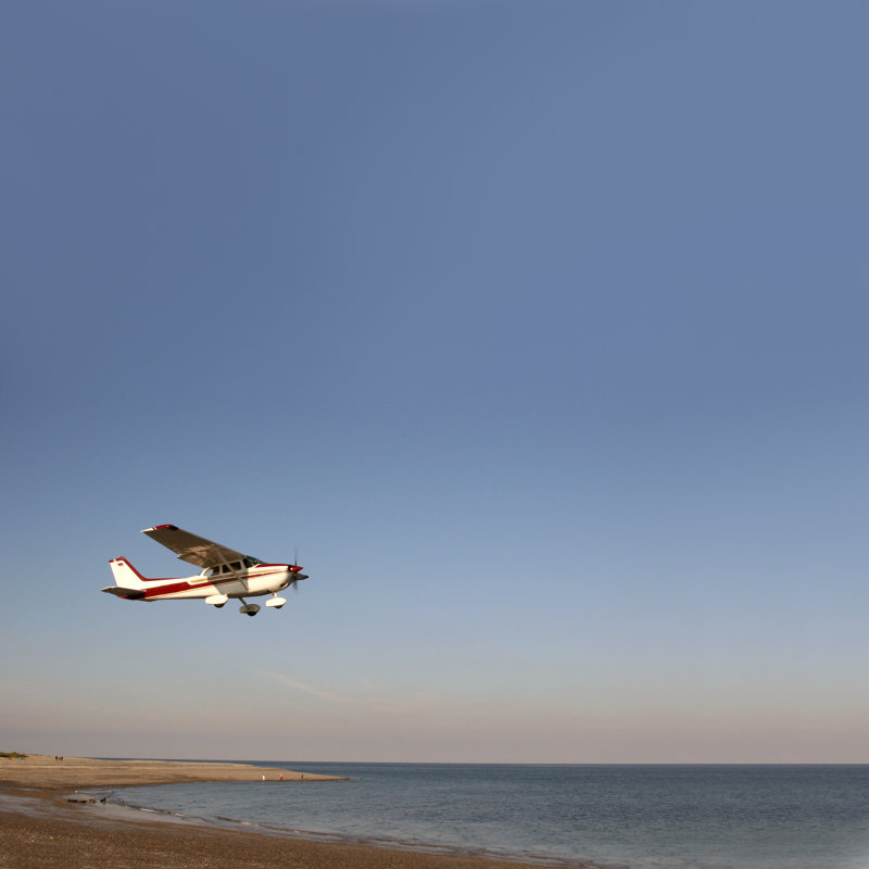 Starting Airplain - Wrapped Canvas Print, 30cm H x 30cm W x 3.8cm D