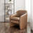 Wilene Faux Leather Barrel Chair