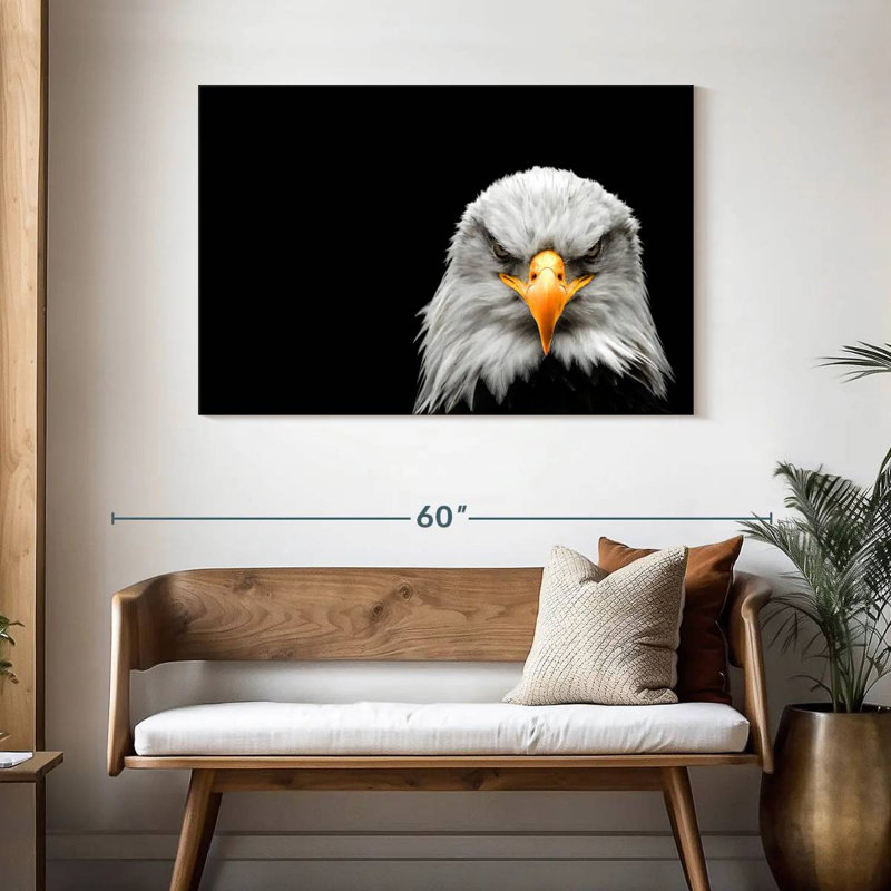 Brampt Angry Bald Eagle, 30" H x 45" W