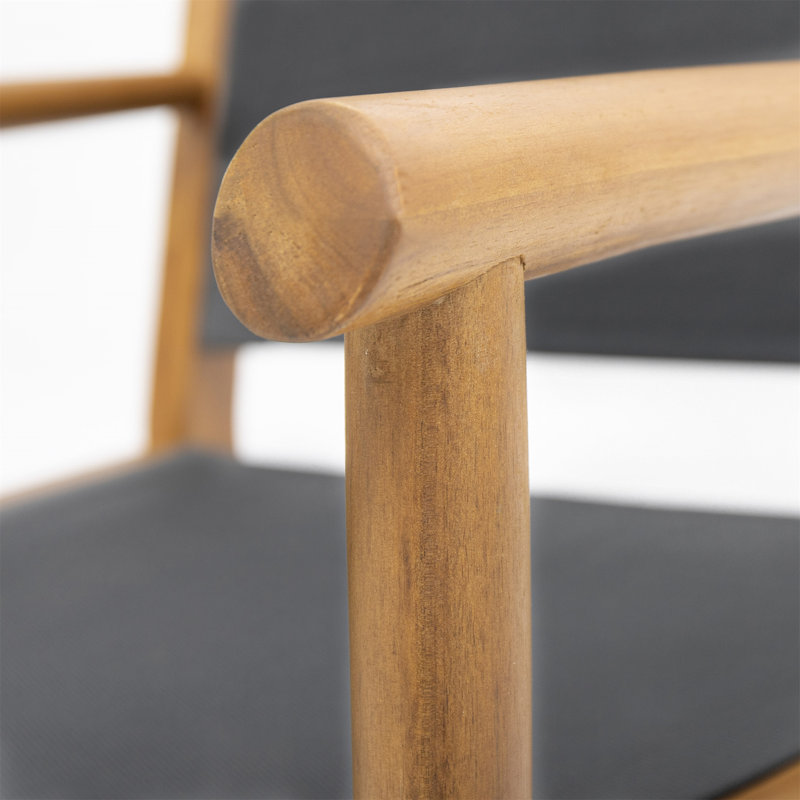 Chaise d'extérieur Chamaine, Brun