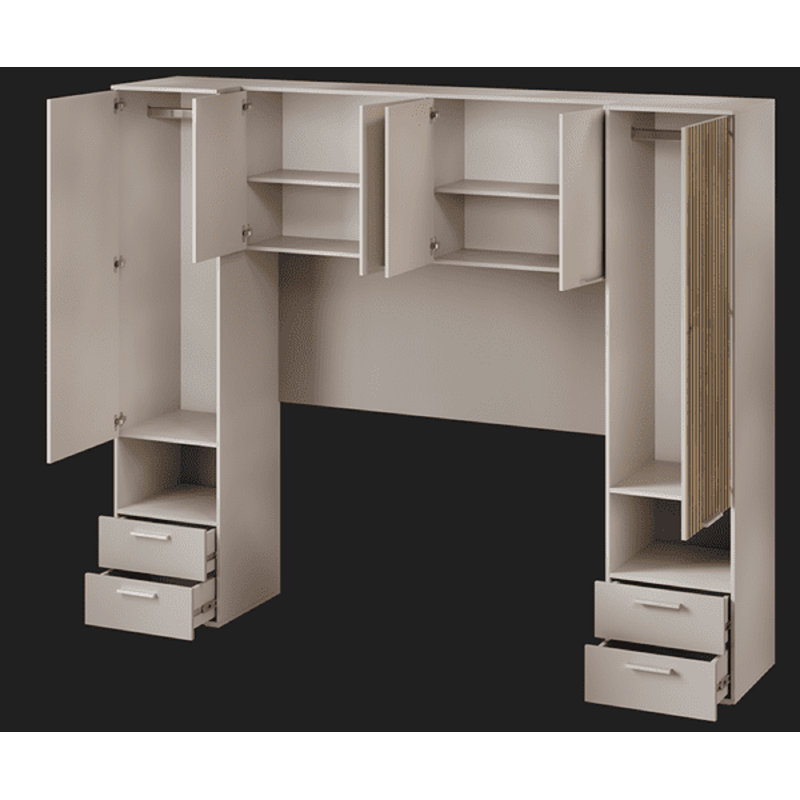 6 Door Manufactured Wood Wardrobe