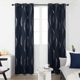 Spurgh Polyester Room Darkening Curtain Pair