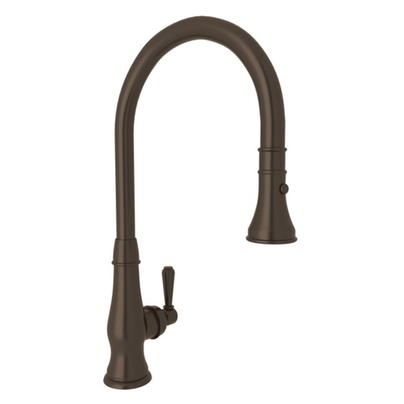 Patrizia Pull-Down Kitchen Faucet, Tuscan Brass