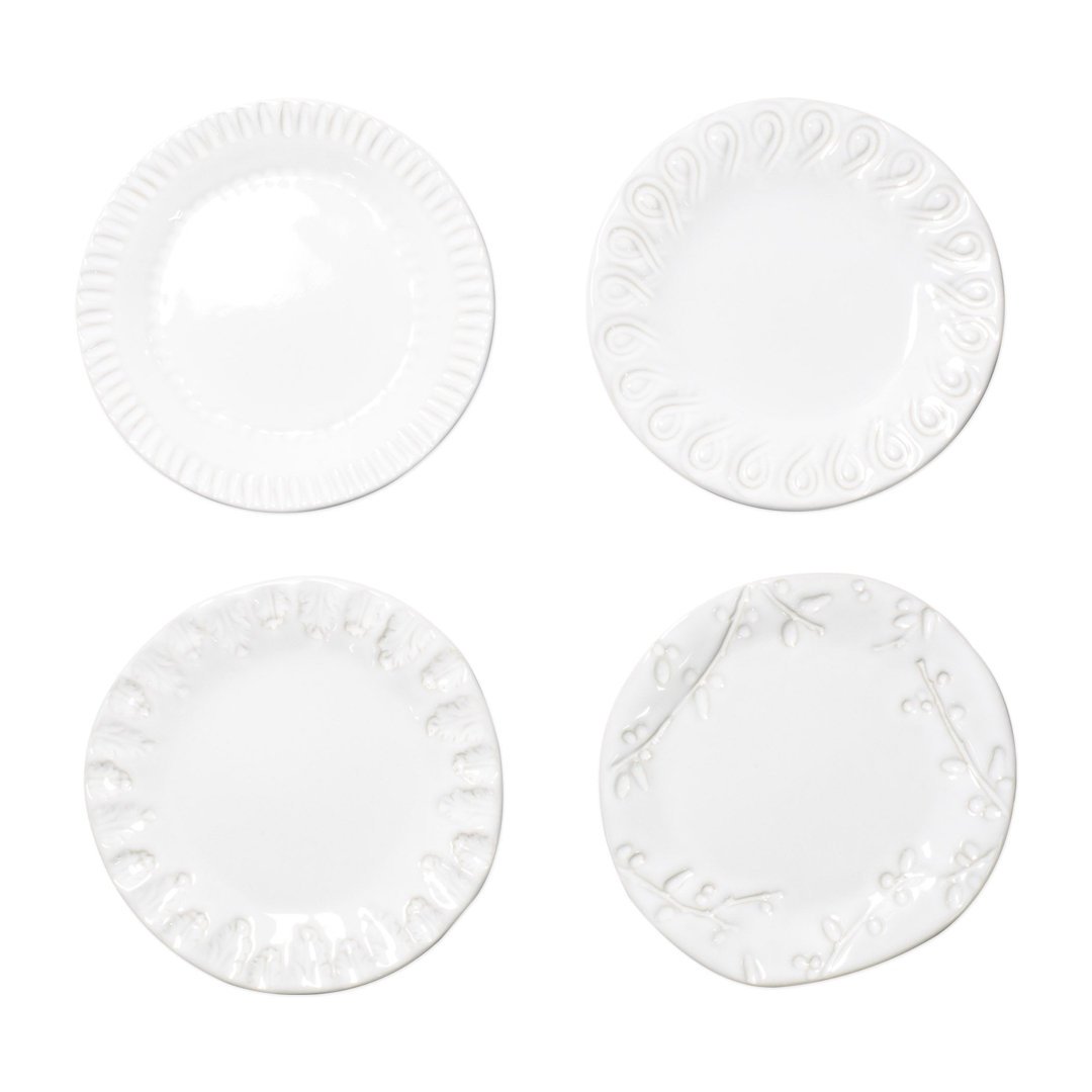 Incanto 6'' Handmade Stoneware Bread And Butter Plate (Set of 4) VIETRI