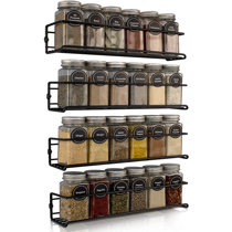 AISIPRIN 24 Pcs Glass Spice Jars with Bamboo Airtight Lids and 398 Labels, 4oz Empty Square Containers Seasoning Storage Bottles - Shaker Lids, Funnel