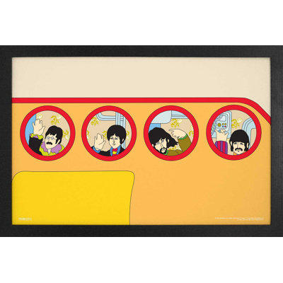 The Beatles - YS-Portholes 11x17 Gel-Coat Framed Print