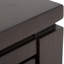 Table basse contemporaine en bois massif l 42 po Cosmopolitan avec 2 tiroirs et boutons carrés en nickel brossé-408038842