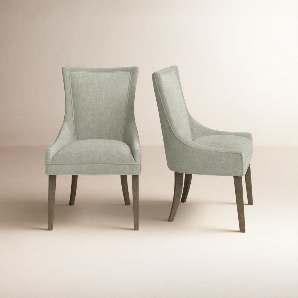 Ultra Velvet Dining Armchair, Light Green