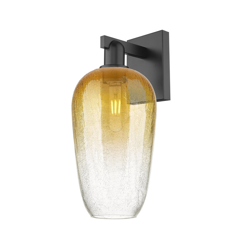 Kazmierski - Nickel satiné brossé - Applique murale, Clear / Matte Black