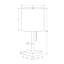 Lighting, ensemble de 2, lampe de table h, 17 po, port USB inclus, métal noir, abat-jour beige, contemporain-170004350-170004351