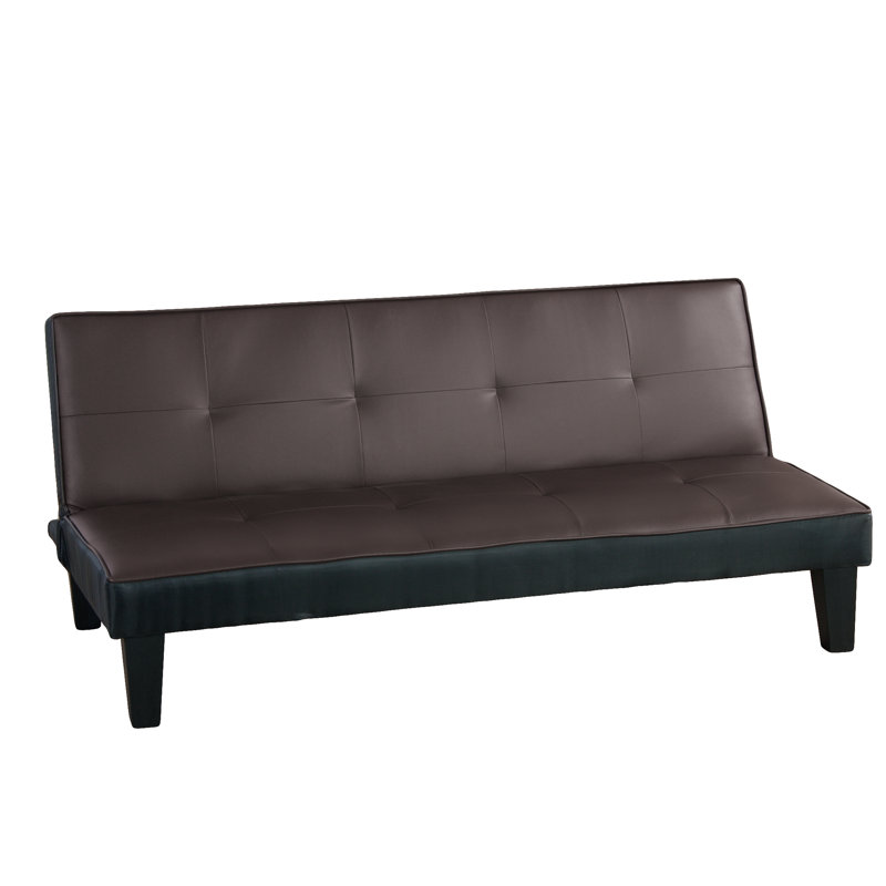 Viren 67.13'' Sleeper, Cappuccino Faux Leather