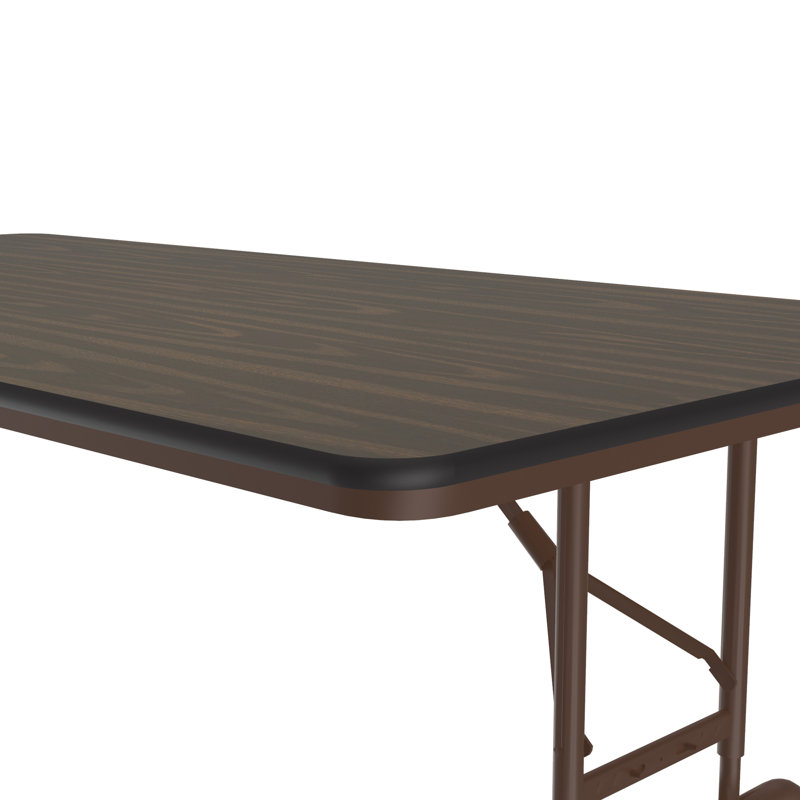 Medium Oak Adjustable Height Rectangular Banquet Table