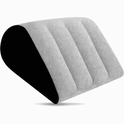 SleepEase Inflatable Wedge Pillow - Lightweight Body Positioner for Back Pain Relief, Leg Elevation, Bed & Travel - Fast Inflating/Deflating Portable Cushion