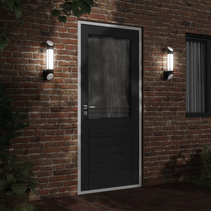 Deajia Plug-in 1 Light Outdoor Wall Light, Black