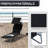 Adjustable Lounge Chair By - 4-Level Adjustment For Reading, Napping, Tanning Black Camping Sunbathing Foldable Design, Stable Construction