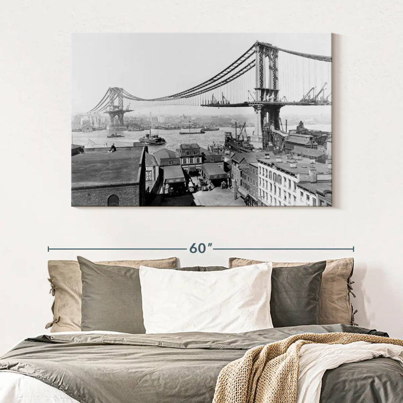 Construction du pont Lilie Manhattan, H 34 po x l 51 po